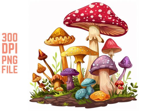 Download Enchanted Mushrooms Clipart - Mushrooms Collection