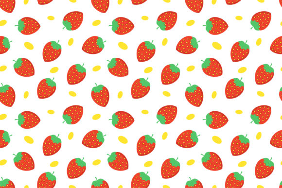 Download Strawberry Seamless Abstract Pattern - Berry Collection