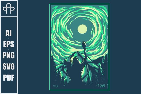 Download Sky Witch Silhouette Vector Illustration - Witch silhouette Collection